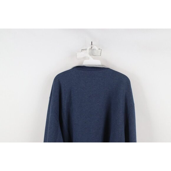 Oliver Ridley Mens 2XL XXL Soft Touch Half Zip Pullover Sweater Heather Blue - Picture 11 of 12